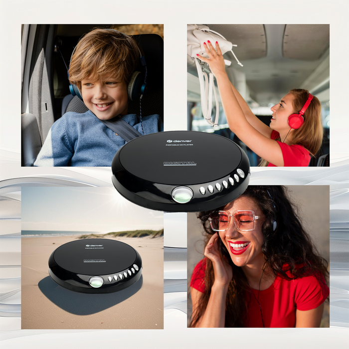 Denver Discman - Draagbare CD Speler - Inclusief Oordopjes - CD/CD-R/CD-RW - DM24MK2