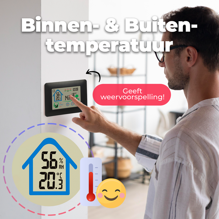 Denver Weerstation - Binnens -en Buitenshuis - Meet temperatuur - luchtvochtigheid - WS520