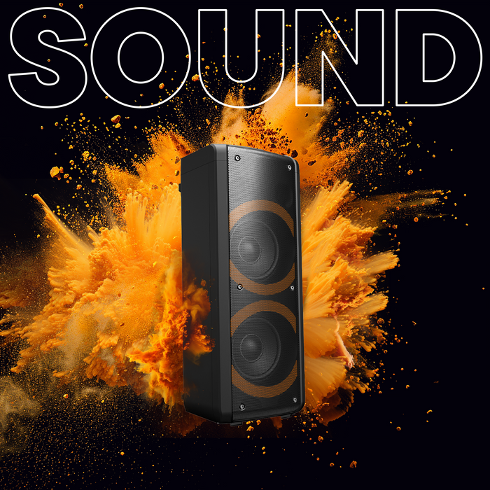 Denver Bluetooth Speaker Party Box - Discolichten - Partybox - Incl. Microfoon - BPS352