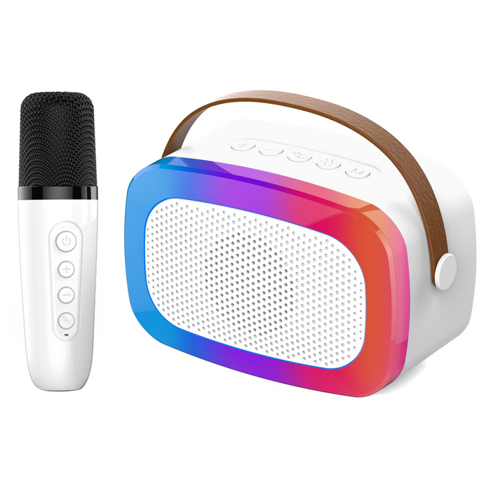 Denver Karaoke Set Kinderen & Volwassenen - Discolichten - Bluetooth - Incl. Microfoon - Speaker Party Box - Partybox - BTM610