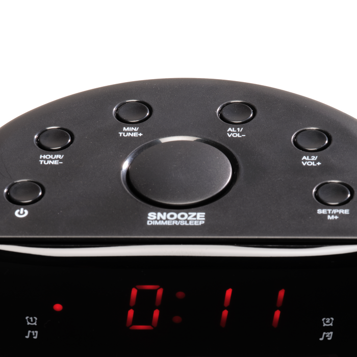 Denver Wekkerradio - Snooze / Slaap Functie - Digitale Wekker - FM Radio - Dual Alarm - CR430