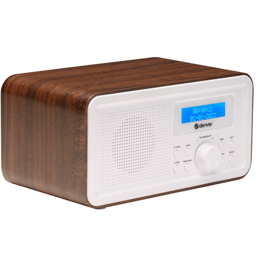 Denver DAB Radio - Retro Radio - FM Radio - Keukenradio - Draagbare radio - Batterijen & Netstroom - DAB30