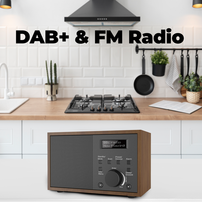 Denver DAB Radio - Noodradio / Noodpakket - Batterijen & Netstroom - Keukenradio - Draagbare Radio - DAB46