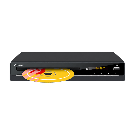 Denver DVD Speler met HDMI - Ondersteund Full HD - CD Speler - Dolby Digital Decoder - Coax / Scart / USB - DVH7787