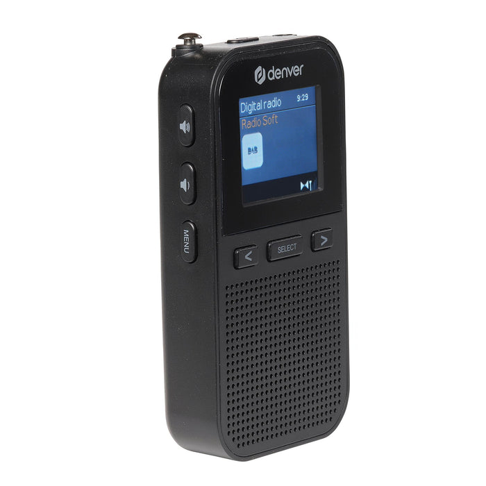 Denver DAB Radio - Noodradio / Noodpakket - Oplaadbaar (accu) - Draagbare radio - 60 voorkeuzezenders - Reiswekker - DAH126