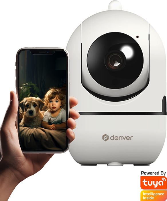 Denver Beveiligingscamera Indoor - Huisdiercamera - Camera met Nachtzicht - Tuya App - WiFi - HD - Bewegingsdetectie - IIC172