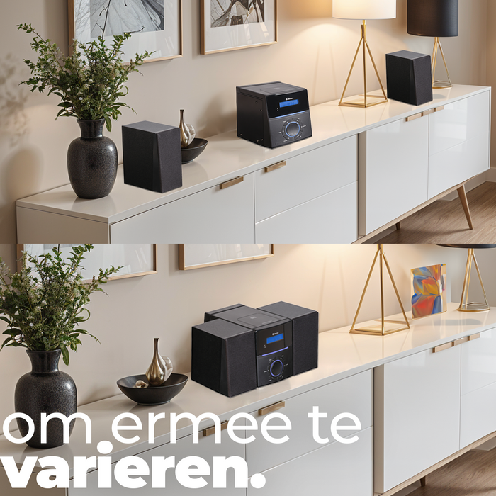 Denver FM Radio CD Speler - Wekkerradio - 30 voorkeuzezenders - AUX - MCA240