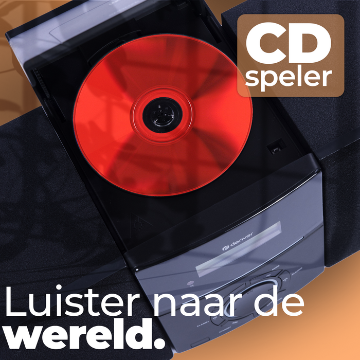 Denver FM Radio CD Speler - Wekkerradio - 30 voorkeuzezenders - AUX - MCA240