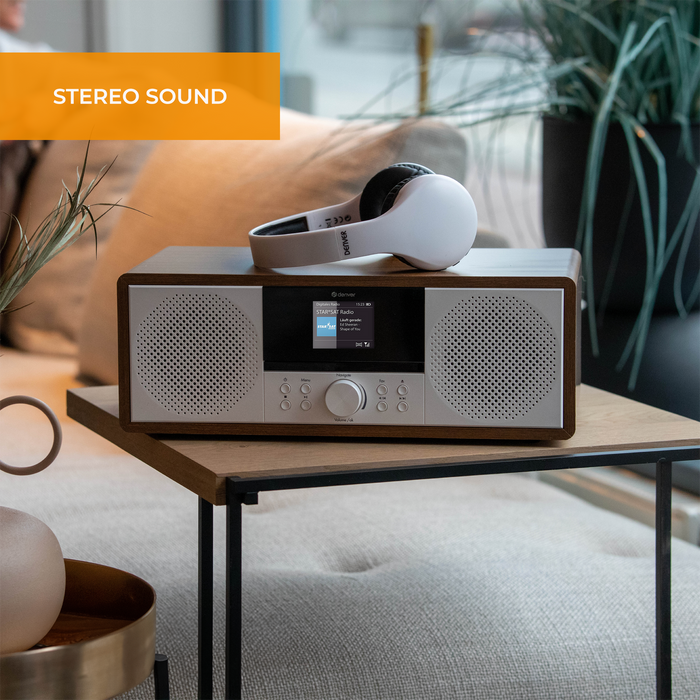 Denver Internet Radio - DAB Radio - FM Radio - CD Speler - Bluetooth - 200W - AUX/USB - MIR270