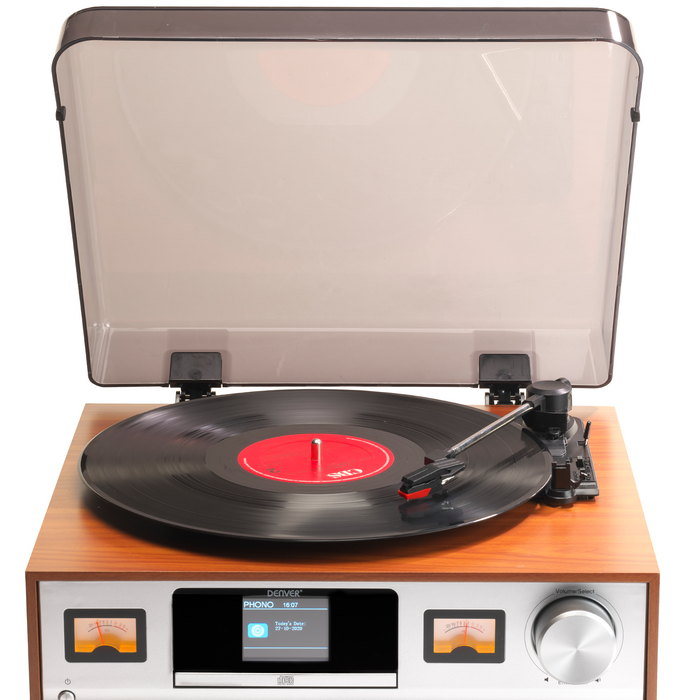 Denver Retro Platenspeler - DAB radio - CD speler - MRD52LW