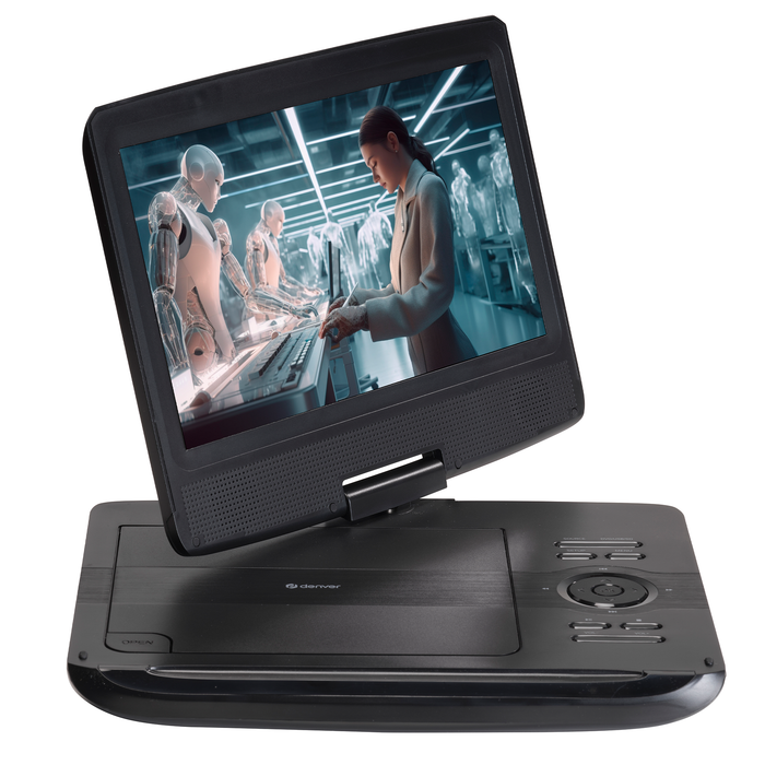 Denver Draagbare DVD Speler Auto - 10 inch - Incl. Hoofdsteunhouder - USB - Draaibaar Scherm - MT1097