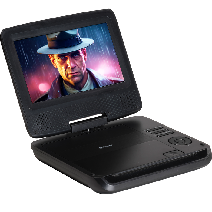 Denver Draagbare DVD Speler Auto - 7 inch - Incl. Hoofdsteunhouder - USB - Draaibaar Scherm - MT792