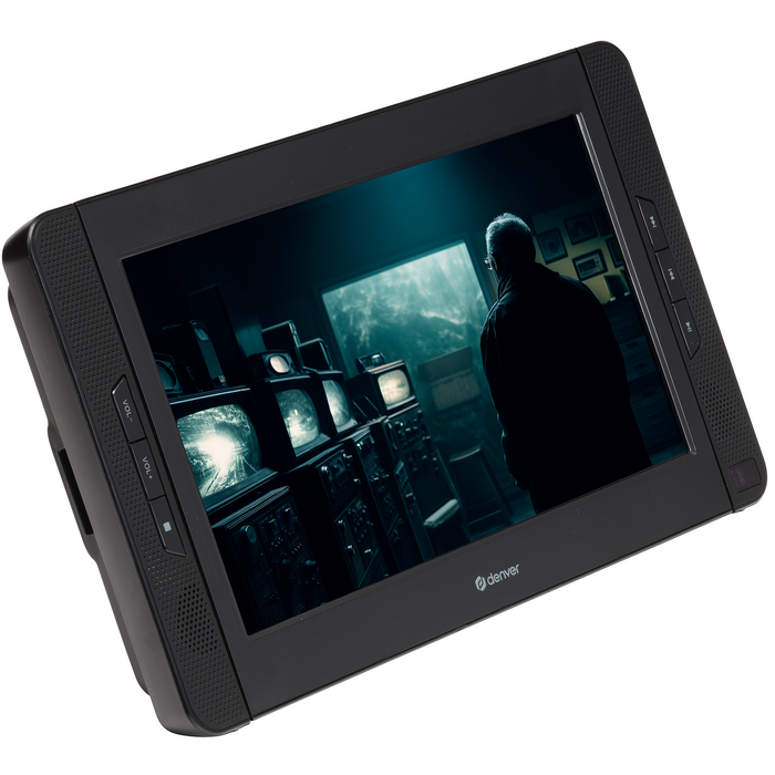 Denver Draagbare DVD Speler Auto - 10 inch - 2 schermen - Incl. Bevestigingsriemen - USB - MTW1098