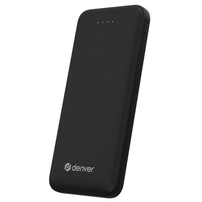Denver Powerbank 10000 mAh - Met batterij indicator - USB - Micro USB - Universele Powerbank voor o.a. Apple iPhone / Samsung - Zwart - PBS10010B