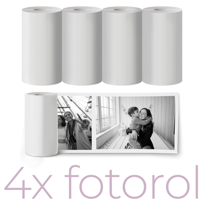 Denver Papierrollen (57 x 30 mm) voor Kindercamera met Printer en Pocket Printer 4 Stuks - PP40 - Wit