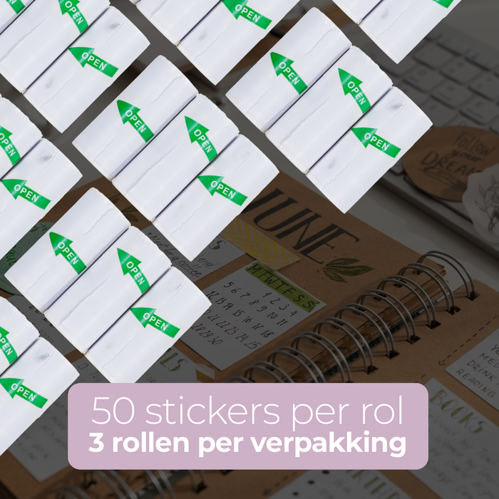 Denver Stickerrollen (57 x 30 mm) voor Kindercamera met Printer en Pocket Printer - 3 Stuks - PSP43 - Wit