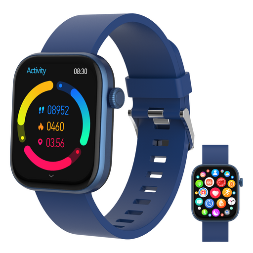 Denver Smartwatch - Android iOS - Volledige Belfunctie - Amoled Display - Sporthorloge - Hartslagmeter - Saturatiemeter - Slaapmonitor - SWC185