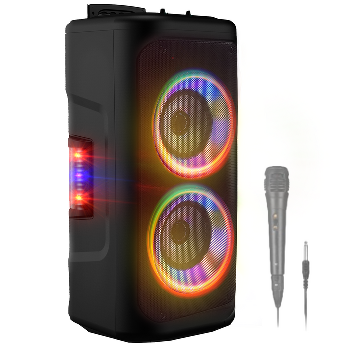 Denver Bluetooth Speaker Party Box - Discolichten - Partybox - Incl. Microfoon - Micro SD / USB / AUX - TSP353