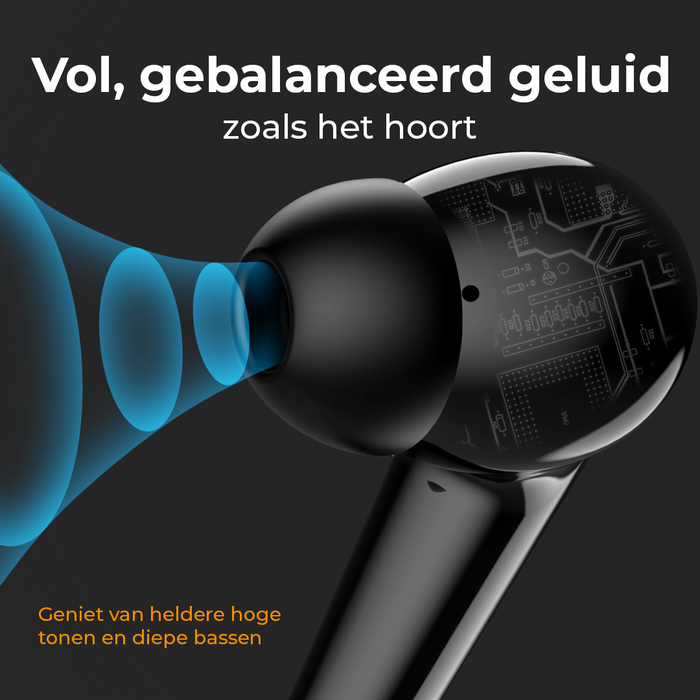 Denver Earbuds - Lichtgewicht Oordopjes - 6 uur luisteren - Bluetooth 5.3 - TWE48