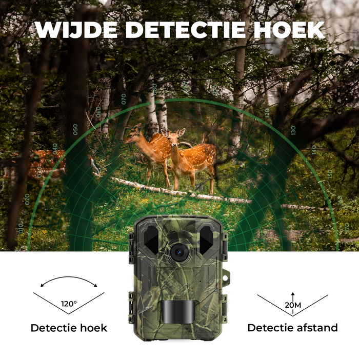Denver Wildcamera met Nachtzicht - 4K Ultra HD - 50MP - LCD Scherm - Waterdicht - WCS5023