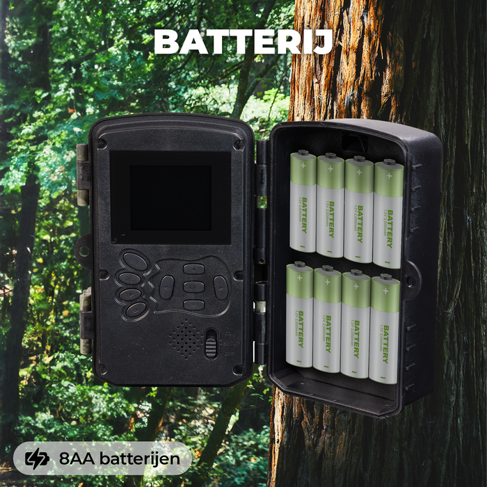 Denver Wildcamera met Nachtzicht en WiFi - 4K Ultra HD - 48MP - WiFi - TrailCam GO app - LCD Scherm - Waterdicht - WCT8026
