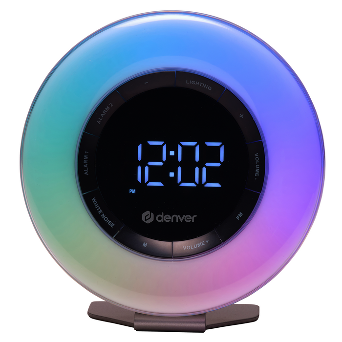 Denver Wake Up Light - FM Wekkerradio - Snooze - Lichtwekker - White Noise - CRL342