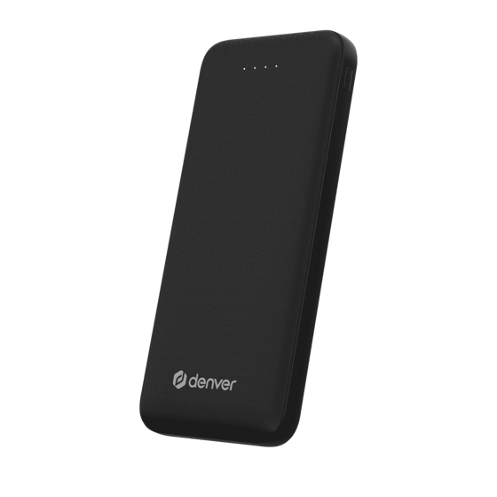 Denver Powerbank 10000 mAh - Met batterij indicator - USB - Micro USB - Universele Powerbank voor o.a. Apple iPhone / Samsung - Zwart - PBS10010B
