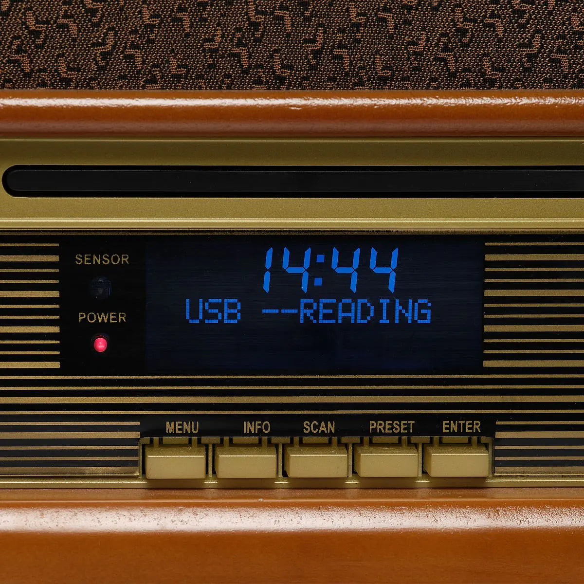 Blauw lcd-scherm