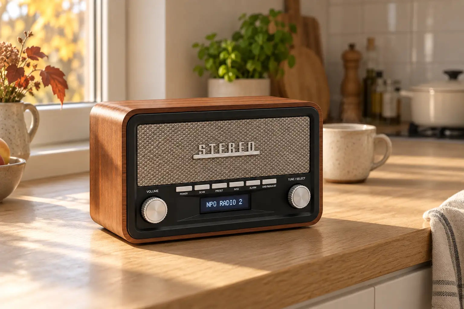 De klok verzetten op een DAB radio