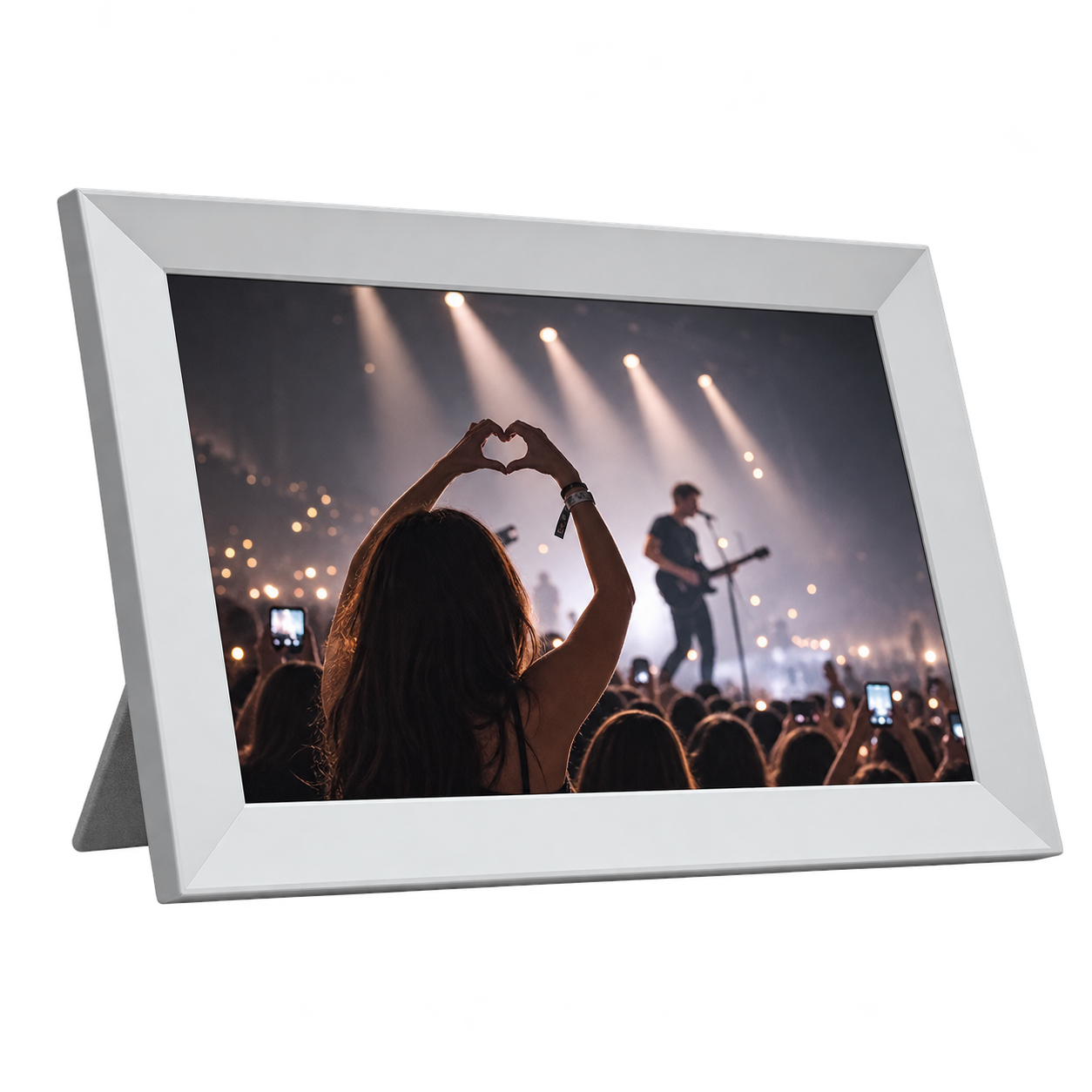 Witte digitale fotolijsten
