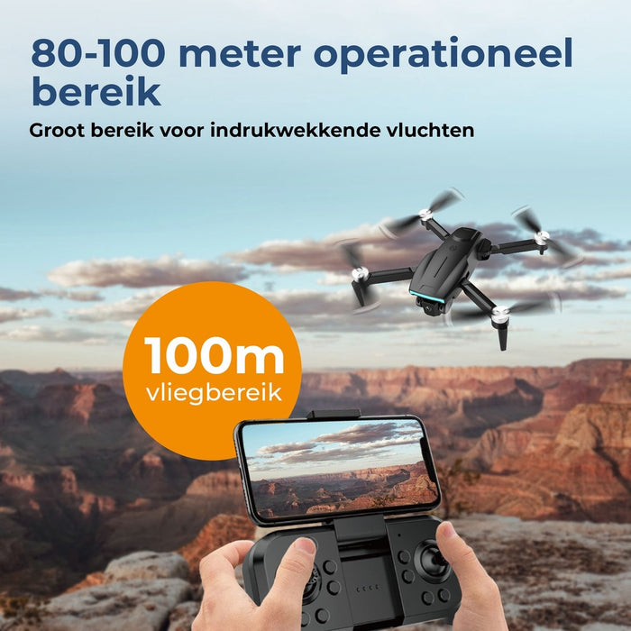 Denver Drone met Dual Camera - Besturing via App (WiFi) - Live beeld - voor Buiten - Volwassenen en Kinderen - DCW3520