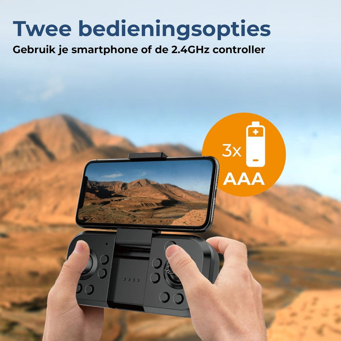 Denver Drone met Dual Camera - Besturing via App (WiFi) - Live beeld - voor Buiten - Volwassenen en Kinderen - DCW3520