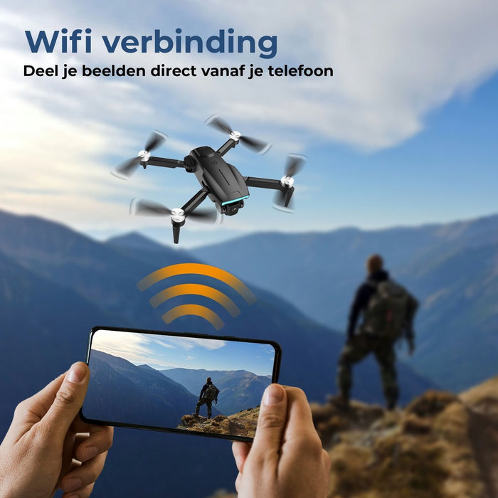 Denver Drone met Dual Camera - Besturing via App (WiFi) - Live beeld - voor Buiten - Volwassenen en Kinderen - DCW3520