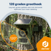 Denver Wildcamera met Nachtzicht en WiFi - 4K Ultra HD - 48mp - WiFi - Trailcam Go app - LCD scherm - Zonne-energie - WSW8120