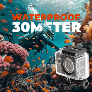 Denver Action Camera HD - 5MP - Foto & Video - 30M Waterdicht - Incl. Accessoires - ACT324 - Denvershop