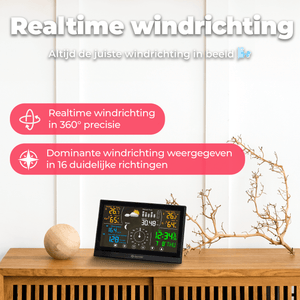 Denver Weerstation Binnen en Buiten - 8 in 1 - Draadloze Buitensensor - Weersvoorspelling - Wind & Regen - Radiogestuurd - WS650 - Denvershop