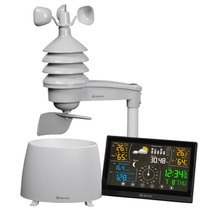 Denver Weerstation Binnen en Buiten - 8 in 1 - Draadloze Buitensensor - Weersvoorspelling - Wind & Regen - Radiogestuurd - WS650 - Denvershop