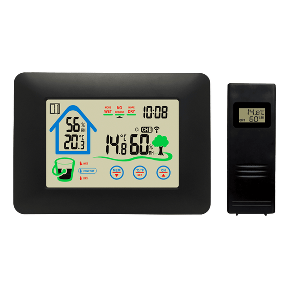 Denver Weerstation - Binnens -en Buitenshuis - Meet temperatuur - luchtvochtigheid - WS520 - Denvershop