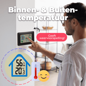Denver Weerstation - Binnens -en Buitenshuis - Meet temperatuur - luchtvochtigheid - WS520 - Denvershop