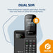 Denver Senioren Mobiele Telefoon 4G - Grote Toetsen - SOS knop - Oplaadstation - GSM - Simlockvrij - Bluetooth - BAS24600L