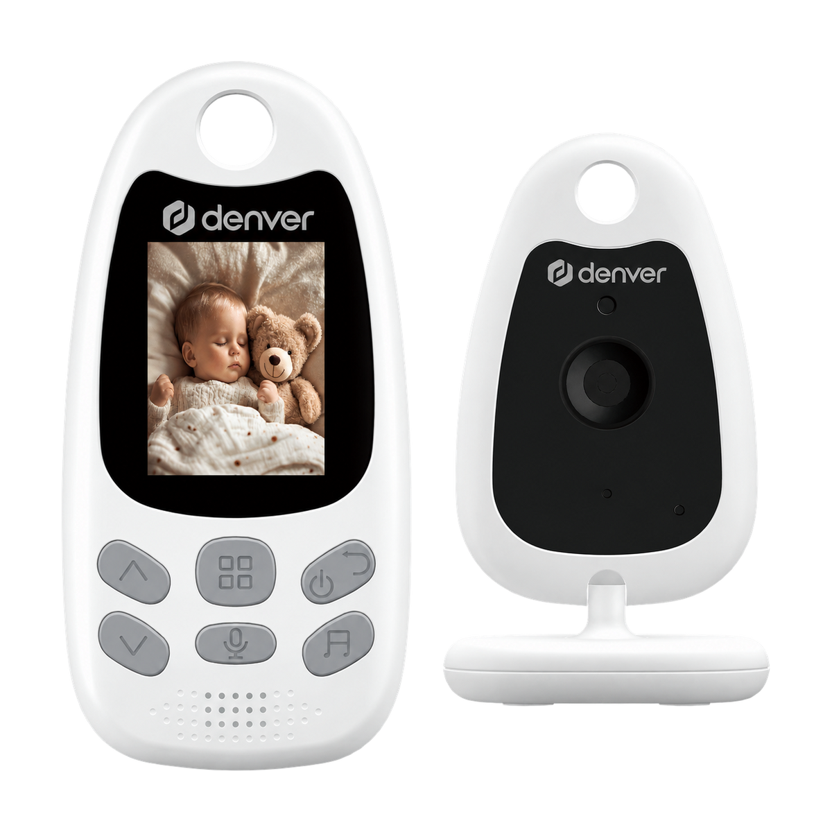 Denver BC250 babyfoon met camera: ouderunit met scherm en babyunit