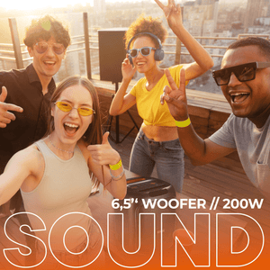 Denver Bluetooth Speaker Party Box - Discolichten - Partybox - Incl. Afstandsbediening - Microfoon Aansluiting - BPS165 - Denvershop