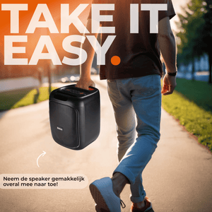 Denver Bluetooth Speaker Party Box - Discolichten - Partybox - Incl. Afstandsbediening - Microfoon Aansluiting - BPS165 - Denvershop