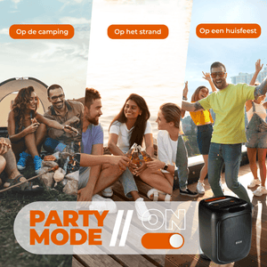 Denver Bluetooth Speaker Party Box - Discolichten - Partybox - Incl. Afstandsbediening - Microfoon Aansluiting - BPS165 - Denvershop