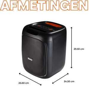 Denver Bluetooth Speaker Party Box - Discolichten - Partybox - Incl. Afstandsbediening - Microfoon Aansluiting - BPS165 - Denvershop