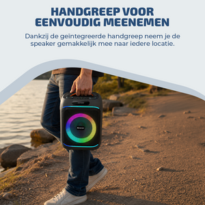 Denver Bluetooth Speaker Party box - Discolichten - Partyspeaker incl. draadloze microfoon & afstandsbediening - Luidspreker - BPS170