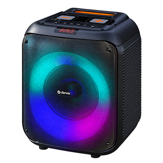 Denver Bluetooth Speaker Party Box - Discolichten - Partybox - Incl. Afstandsbediening - Microfoon Aansluiting - BPS250 - Denvershop