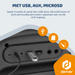 Denver Bluetooth Speaker Party box - Discolichten - Partyspeaker incl. draadloze microfoon & afstandsbediening - Luidspreker - BPS270