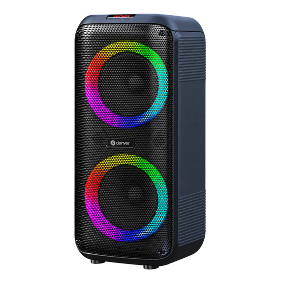 Denver partyspeaker 6,5 inch · discolicht en afstandsbediening