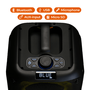 Denver Bluetooth Speaker Party Box - Discolichten - Partybox - Incl. Afstandsbediening - Microfoon Aansluiting - BPS354 - Denvershop